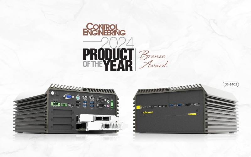 Cincoze wurde von Control Engineering mit dem Produkt des Jahres 2024 für den DS-1402  ausgezeichnet!
