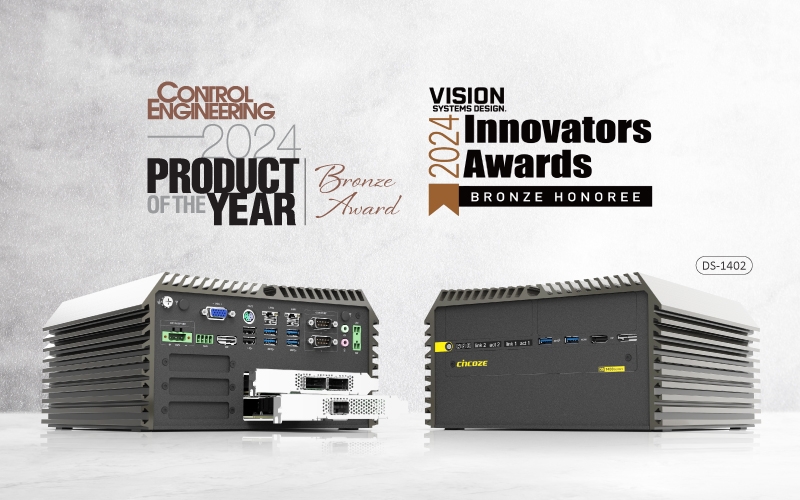Cincoze DS-1402 gewinnt Control Engineering und Vision System Design Awards